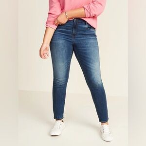 Old Navy Dark Wash Mid Rise Pop Icon Skinny Jeans